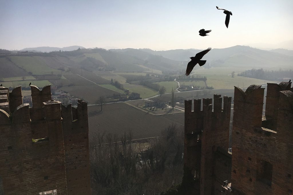 Vista sulle colline di Castell'Arquato