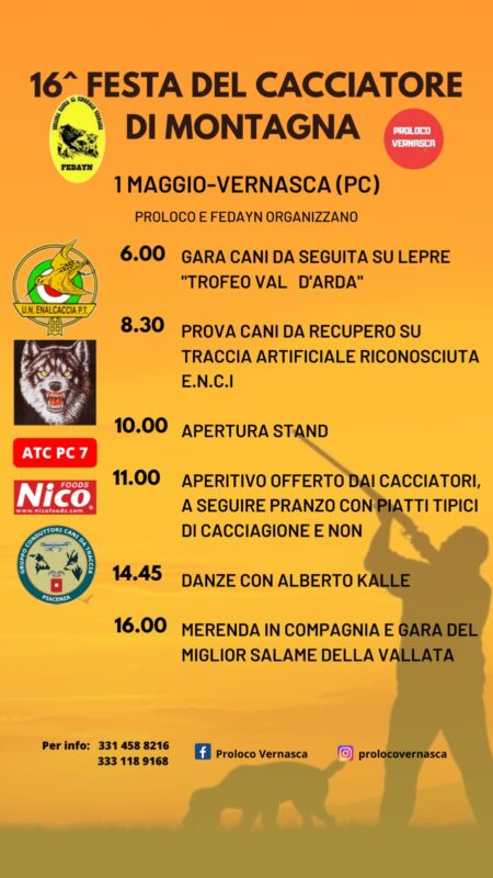  Festa dei cacciatori - vernasca - eventi