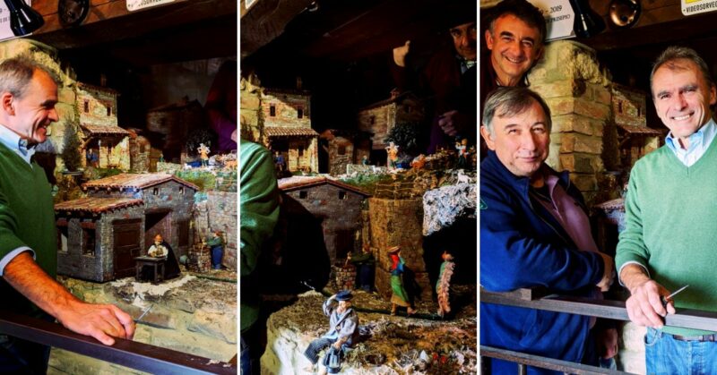 Presepio meccanico elettronico Natale a Vigoleno