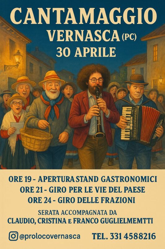 Cantamaggio 2025 Vernasca - locandina